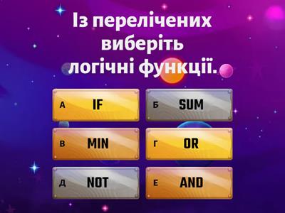9 клас Логічні функції