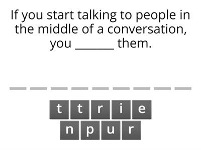 Words with the base word: rupt