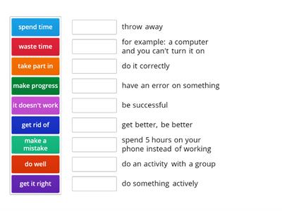 A2+ Gold Experience Unit 2 Vocab