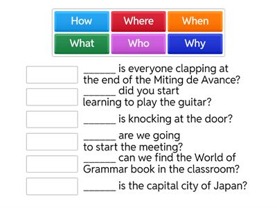 Interrogative Pronouns