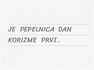 PEPELNICA - KORIZMA