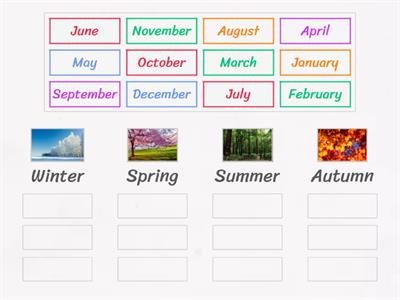 Seasons and months