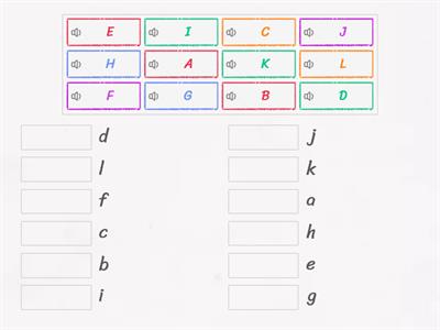 Upper and Lower case Aa-Ll