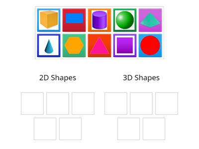 2D and 3D Shape Sort