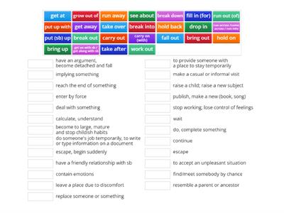 PHRASAL VERBS - First/B2