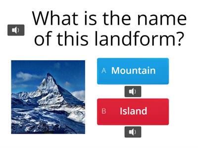 Landforms & Bodies Of Water Practice