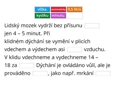 Dýchací soustava 1