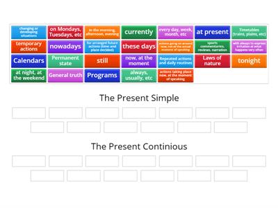 The Present Simple vs Continuous