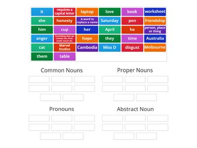 Noun Types!  EAL