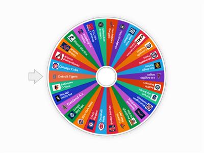 MLB random teams wheel