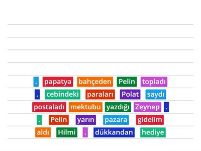 KURALLI CÜMLE YAPALIM