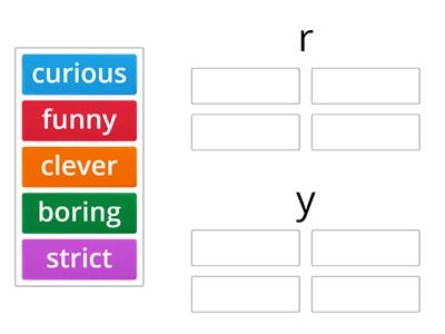 Adjectives describing character 2