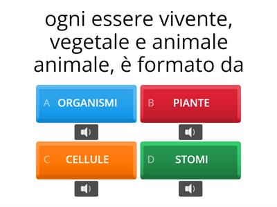 ripasso scienze classe quarta