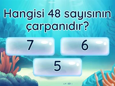 6. sınıf çarpanlar ve katlar test