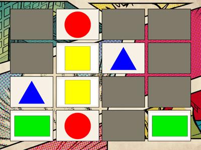 Memotest: figuras geométricas 