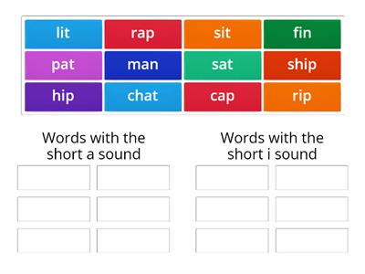 Short a and short i