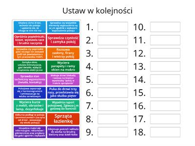 Procedura sprzątania j.m "na czysto"