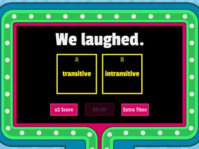 Transitive and Intransitive Verbs