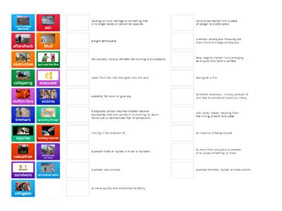 Gateway B2 Unit 8 (2) vocabulary: natural disasters