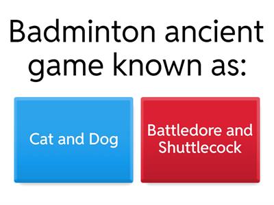 Badminton Quiz
