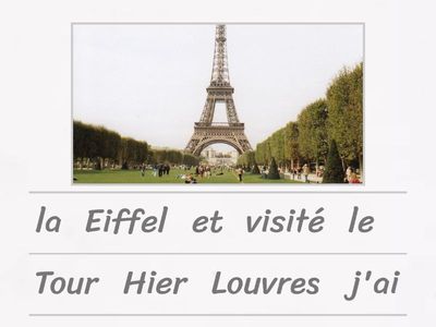 Y8Fr  T3 Catacombes - Passe' Compose' (sentence builder) - FBO