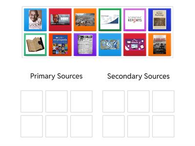 Primary and Secondary Sources