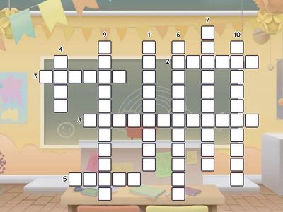 Crossword (SB🐝. List 7 - Adjectives)