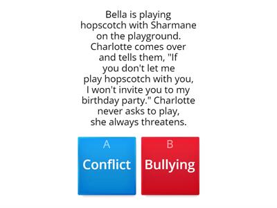 Conflict vs. Bullying