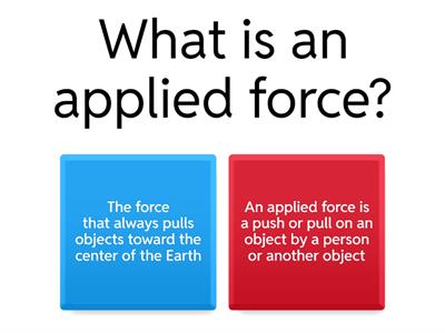 Applied force