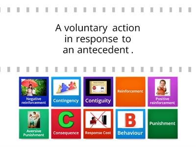 Operant conditioning - key terms