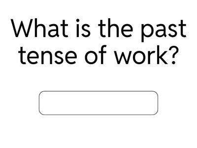 Regular verbs in past tense (Spelling)