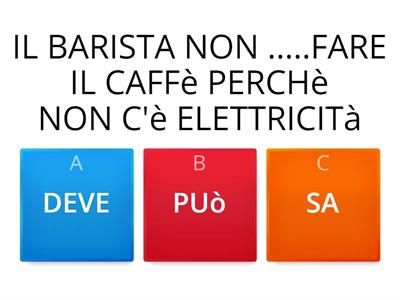 VERBI SERVILI CON LE PROFESSIONI