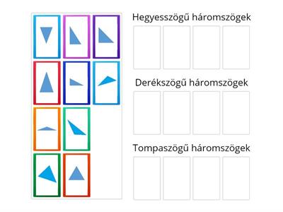 Háromszögek csoportosítása szögei szerint