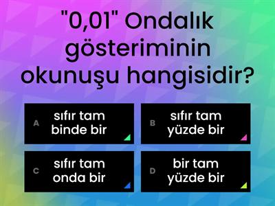 5. sınıf ondalık gösterim.