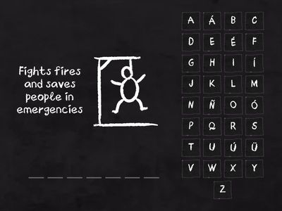 Español A0-1 - Ocupaciones: ¡Juguemos al ahorcado!