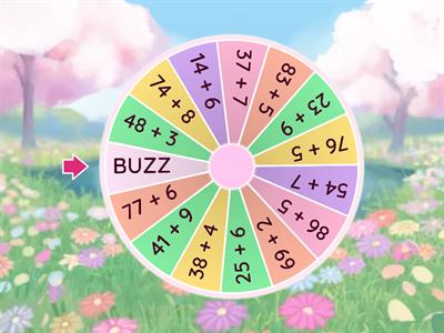 2-Digit Addition (with regrouping) BUZZ game
