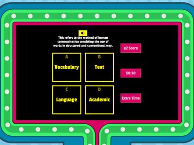 QUIZ 2: Language Used in Academic Texts from Various Disciplines