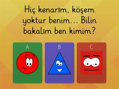 GEOMETRİK ŞEKİLLERİ ÖĞRENİYORUM