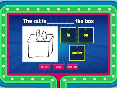 PREPOSITIONS OF PLACE - Gameshow