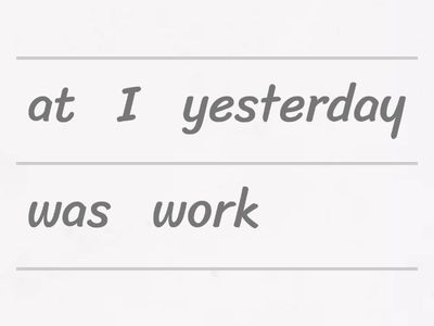 Evelīna/liza - Was / were sentences