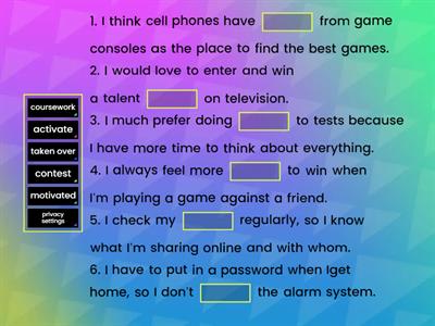 APPS - VOCABULARY (PART B)