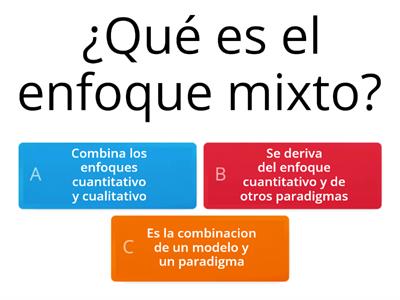 Enfoques de la investigación 