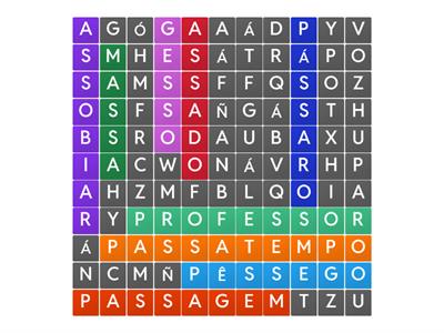 Caça palavras| PALAVRAS COM | SS