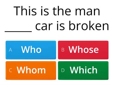 relative pronouns