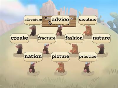 Final Stable Syllable: -ture