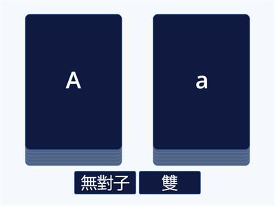 二甲 字母大小寫配對 A-M