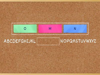 Missing Pieces in ALPHABET Lesson 1