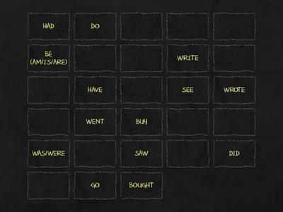 PAST SIMPLE VERBS (IRREGULAR VERBS)