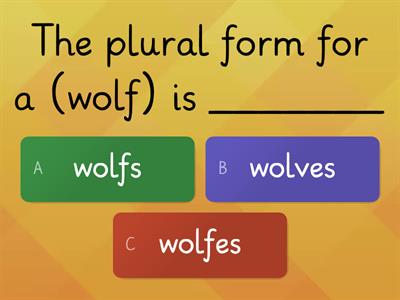 Irregular Plural Nouns