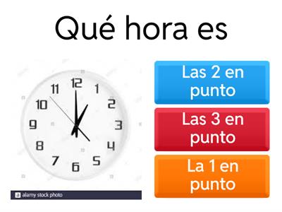 1º Las horas 1º primaria